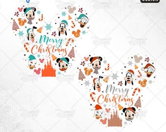Weihnachtsmaus & Freunde SVG PNG Familienausflug Design (Digitaler Download)