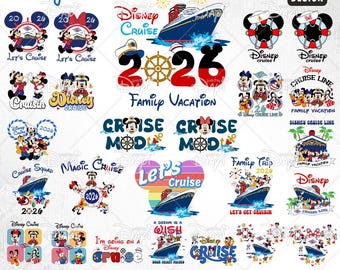 2026 Cruise Trip SVG PNG Bundle, Family Vacation (Digital Download)