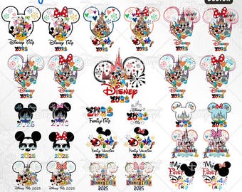 2025 Family Trip SVG PNG Bundle: Magical Kingdom Vacation (Digital Download)
