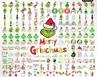 Grinch Christmas SVG Bundle: 181 Unique Designs (Digital File)