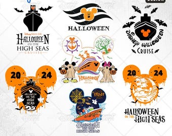Halloween Cruise 2024 SVG PNG: Family Vacation Designs (Digital Download)
