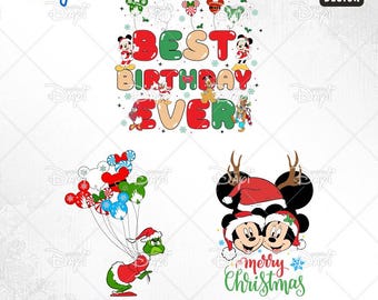 Maus Geburtstag SVG Bundle, Familienausflug, Magical Kingdom (Digitaler Download)