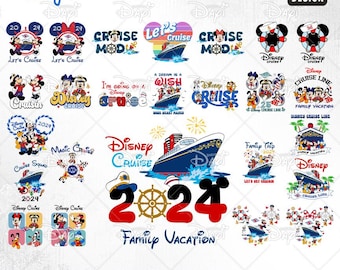2024 Cruise Trip Bundle SVG PNG, 2024 Family Vacation Png, Family Trip Sublimation Design, Vacay Mode, Magical Kingdom Svg, Cruise Trip 2024