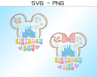 Magical Birthday Family SVG PNG Bundle (Digital Download)