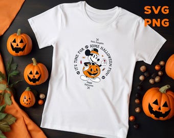 Archivos SVG PNG de dibujos animados de Halloween con ratones: archivos de corte en capas (descarga digital)