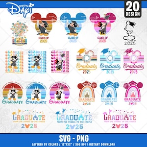 Bundle Graduation 2025 SVG PNG, Graduation Senior 25, Graduation Trip Png, Family Graduate Png, Graduate Tassel To Castle Png Svg cricut
