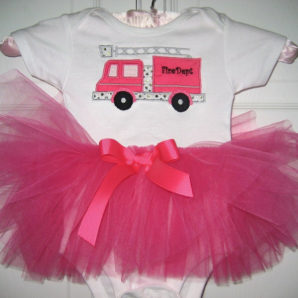 Boutique princess Firefighter tutu onesie