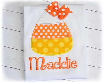 Baby Girl’s Candy Corn bodysuit, Fall bodysuit, monogrammed bodysuit, Halloween bodysuit, Thanksgiving bodysuit, personalized