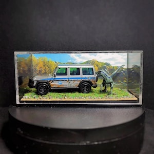 1:64 Scale Jurassic World Blue diorama in plexi case