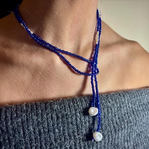 CELESTE lariat necklace
