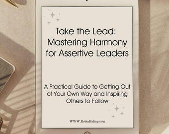 Mini E-Book| Personal Leadership Style Workbook | Customized for Dominant and Aggressive Leaders | Digital Download