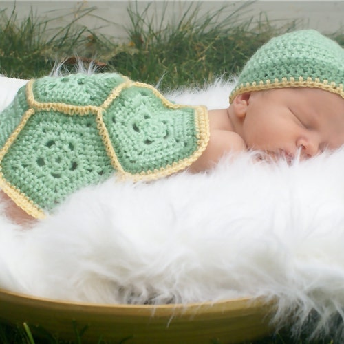 Baby Turtle Crochet Outfit..newborn Set... Photography... Baby Etsy