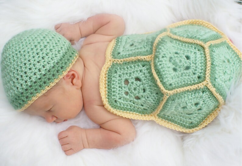 Baby Turtle Crochet Outfit..newborn Set... Photography... Baby Etsy