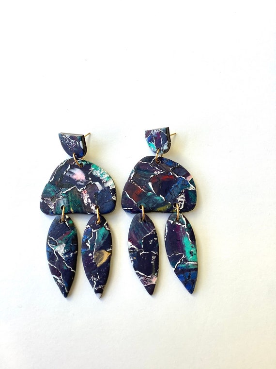 Black owned polymer clay sales earrings