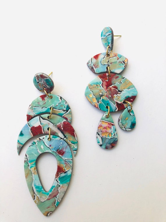 Black owned polymer clay sales earrings