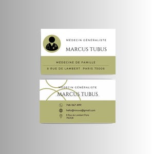 Carte de visite , Busness card, papiers, carte, médecin
