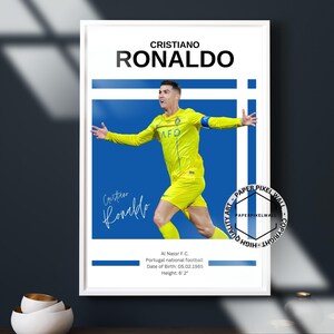Cristiano Ronaldo Poster: Soccer Star Art Print (Digital Download)