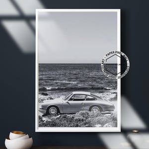 Porsche 911 Poster, Porsche 911 Poster Print, Vintage Porsche, Car Poster, Wall Art, Classic Car Print, Porsche 911, Car Girl, Vintage Cars