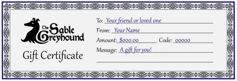 GIFT CERTIFICATE 100 dollars image 2