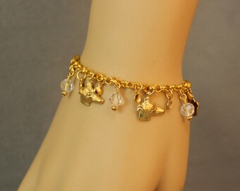 Greyhounds & Crystals Bracelet