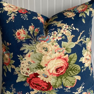 WAVERLY SANTUARY ROSE - Bellissima federa per cuscino decorativa floreale vintage - Copriletto/copriletto/copriletto