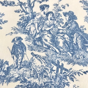 1.5 Yard Piece of Waverly Charmed Life Toile Cornflower