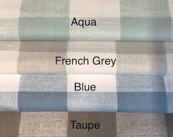 Buffalo Check Decorative Designer Pillow Covers - Aqua-Dove Blue-French Grey -Taupe-Throws and Lumbars