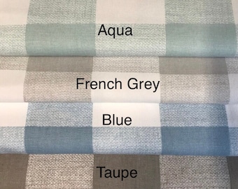 Buffalo Check Decorative Designer Pillow Covers - Aqua-Dove Blue-French Grey -Taupe-Throws and Lumbars