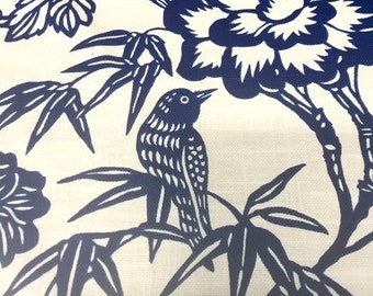 ROYALBLUE/ ivory --CHARCOAL GREY /Ivory --Bird Motif Pillow Cover - Decorative Designer Covers -