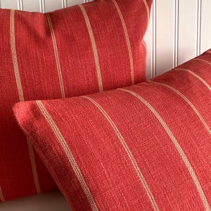 PKL STUDIOS STRIPE-Textured Red/Orange Hue /Ivory - Woven Cotton