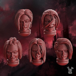 Female Head Set DakkaDakkaStore | Crimson Wings