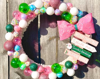 Pastel Christmas Wreath