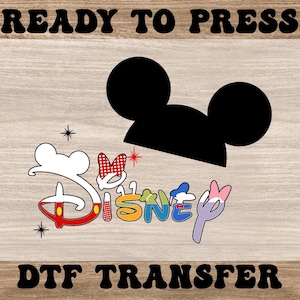 Disney Mickey Mouse Dtf, Ready to Press Kids Transfers, High Quality Disney Dtf Transfers, Custom Dtf Transfers, Direct to Film Dtf