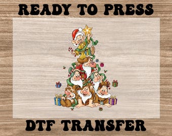 Christmas Gnome Dtf Transfers, Cute Gnomes Ready To Press Dtf, Merry Christmas Dtf, Iron on Transfer, Christmas Party Dtf, Direct to Film