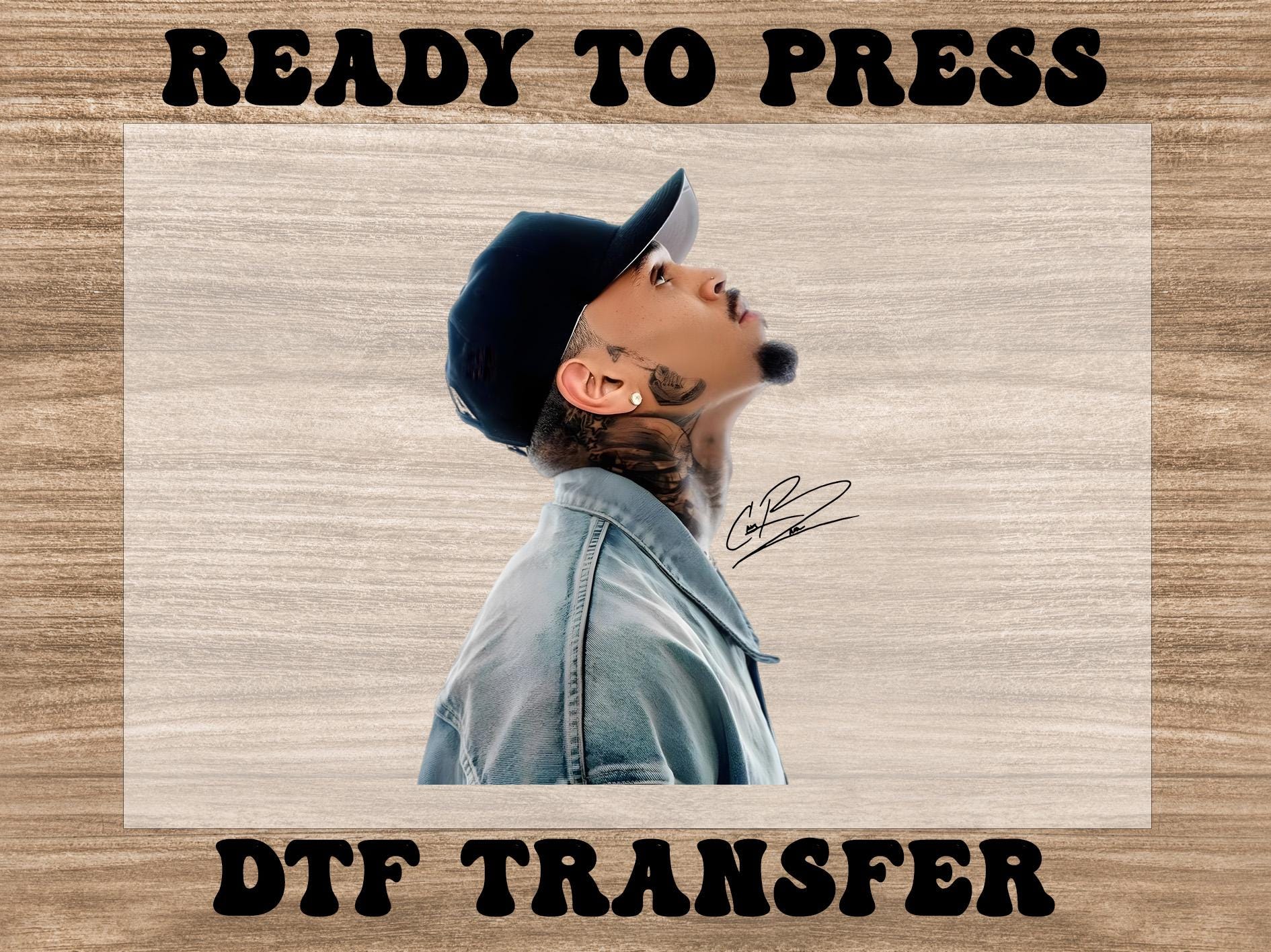 Chris Brown Signature  Design Dtf, Ready to Press Heat Transfers,Breezy Bowl Tour Dtf, Direct to Film Dtf, 11:11 Tour 2025 Dtf, CB Fan Gifts