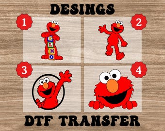 Sesame Street Elmo Dtf Transfer, Cookie Monster Ready to Press Dtf, Elmo Shirt Design, Red Monster Elmo Heat Print, Sesame Street Kid Design