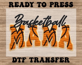 Basketball Mama Ready to Press Heat Transfer, Faux Yarn Basketball Dtf Transfer, Basketball Mama Shirt Design, Basketball Game Day Dtf, Dtf