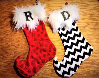 Red & Black Stocking Collection - Mischief Stocking Co.