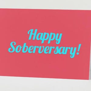 Cartão de sobriedade, Cartão de sobriedade, Abstêmio, Aniversário de sobriedade, Cartão de recuperação, Sem álcool, Aniversário de sobriedade, Aniversário de sobriedade, Sóbrio, Presente de sobriedade