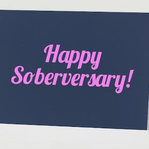 Cartão de sobriedade, Cartão de sobriedade, Abstêmio, Aniversário de sobriedade, Cartão de recuperação, Sem álcool, Aniversário de sobriedade, Aniversário de sobriedade, Sóbrio, Presente de sobriedade