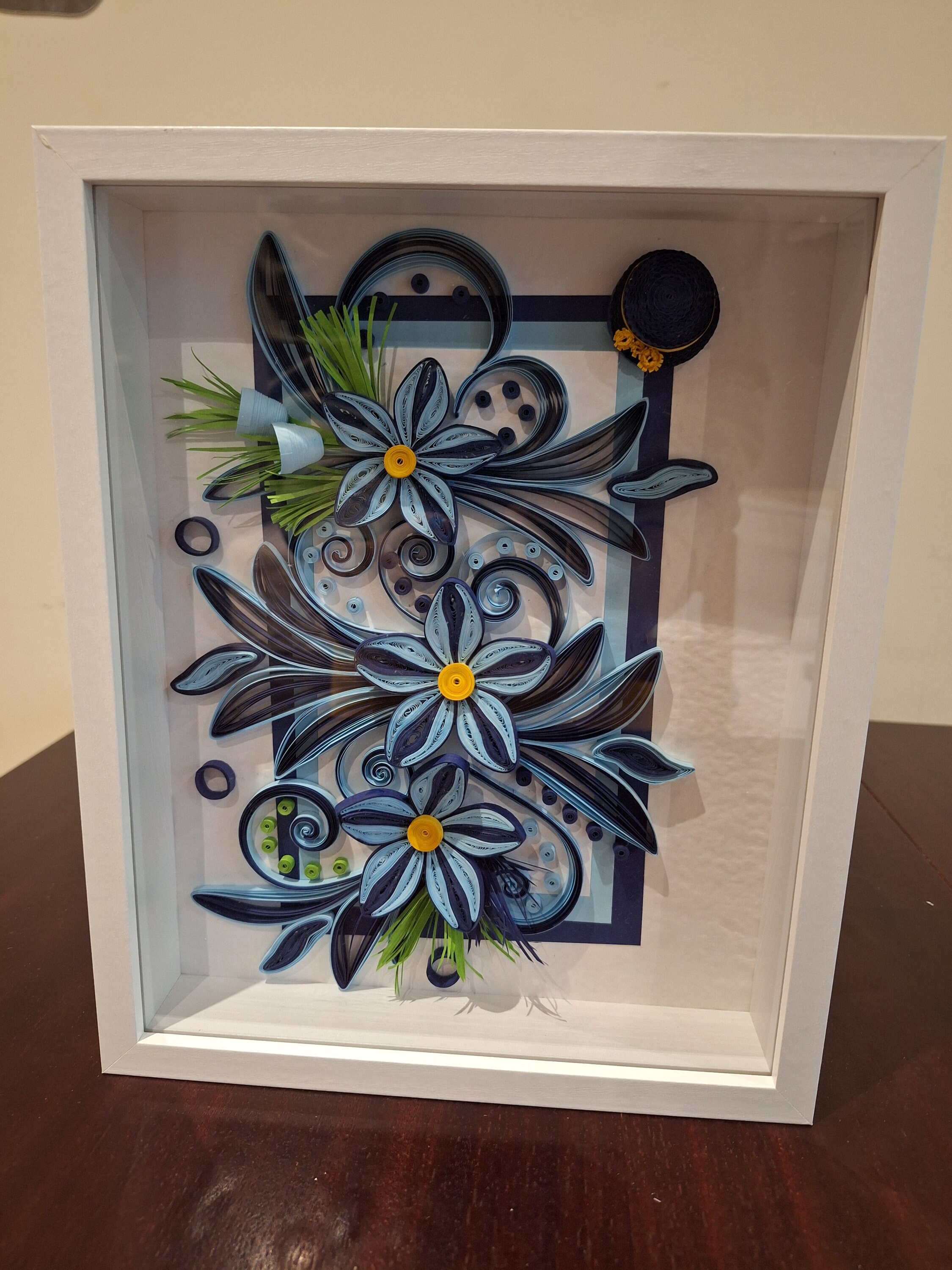 Quling Frame Wall Frame/ Paper Quilling Wall Art/ 3D Quilted Wall Decor/unique Gift ...