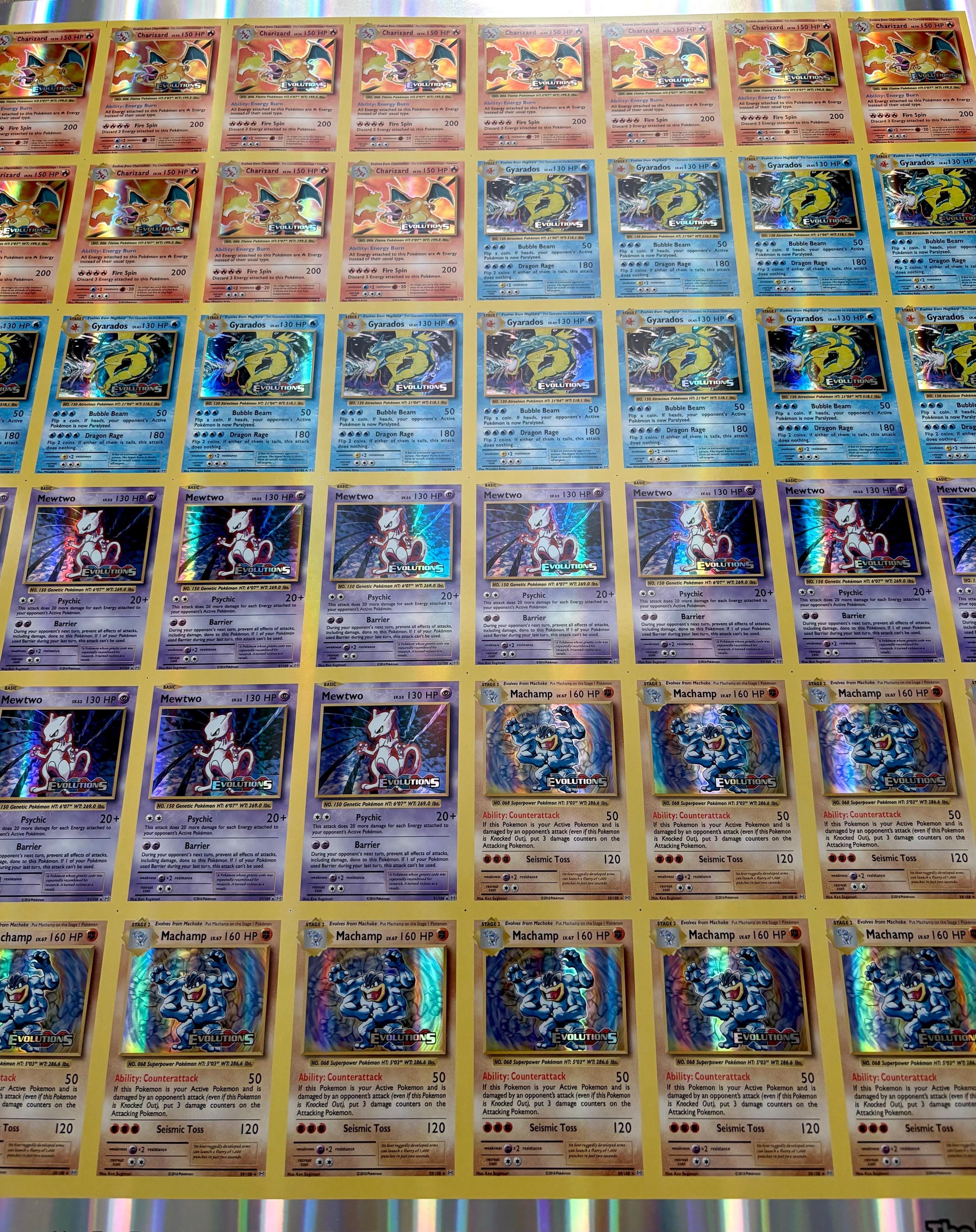 pokemon card sheet uncut Pokemon Action Flipz Series One Premier Edition Uncut Sheet