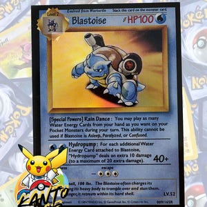 Blastoise 1998 Prototype Prototoise Black Boarder Mtg Back  009/165R   *High Quality*