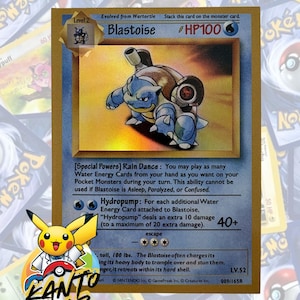 Blastoise 1998 Prototype Prototoise Mtg Back  009/165R   *High Quality*