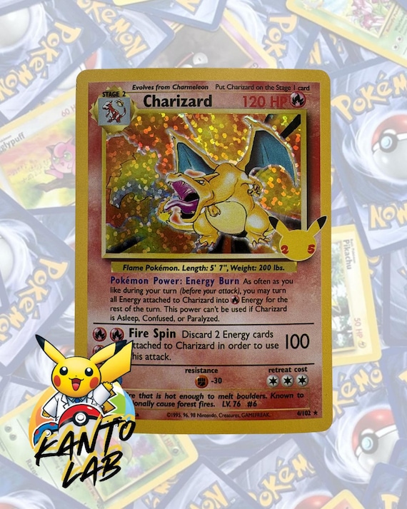charizard pokemon card 25th anniversary price Celebrations Classic Collection 4/102 PSA 10 Evolves from Charmeleon Type Charizard base Set 25th Anniversary