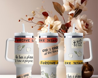 God Is Good Cup Wrap, Jesus UV DTF Decal, 16oz Glass Can Wrap, Waterproof & Durable, Faith Drinkware, Gift for Her, Gift for Mom