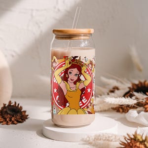 Beauty Princess Tiara Red Rose Cold Cup Wrap, Reusable Cup Decal for 16oz 20oz Iced Coffee Cups, UV DTF Sticker