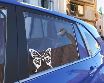 Semicolon Butterfly Car Decal, Mental Health Awareness Decal, Butterfly UV DTF Sticker, Butterfly Waterproof & Ready to Apply