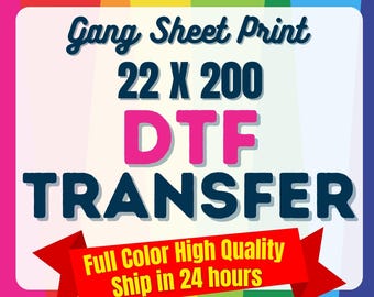 Custom DTF Gang Sheets | High-Quality Heat Transfer Designs | Ready to Press DTF Prints | Affordable DTF Transfers