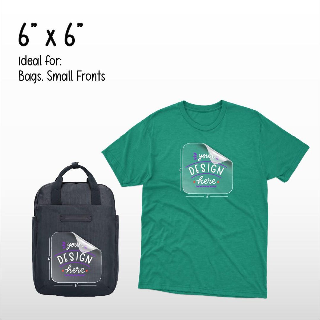 6x6 Dtf Transfer Gang Sheets for Bags and Small Fronts, Custom DTF Gang ...